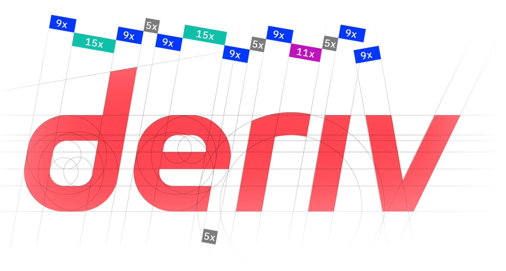 The wordmark, drawn on a grid
